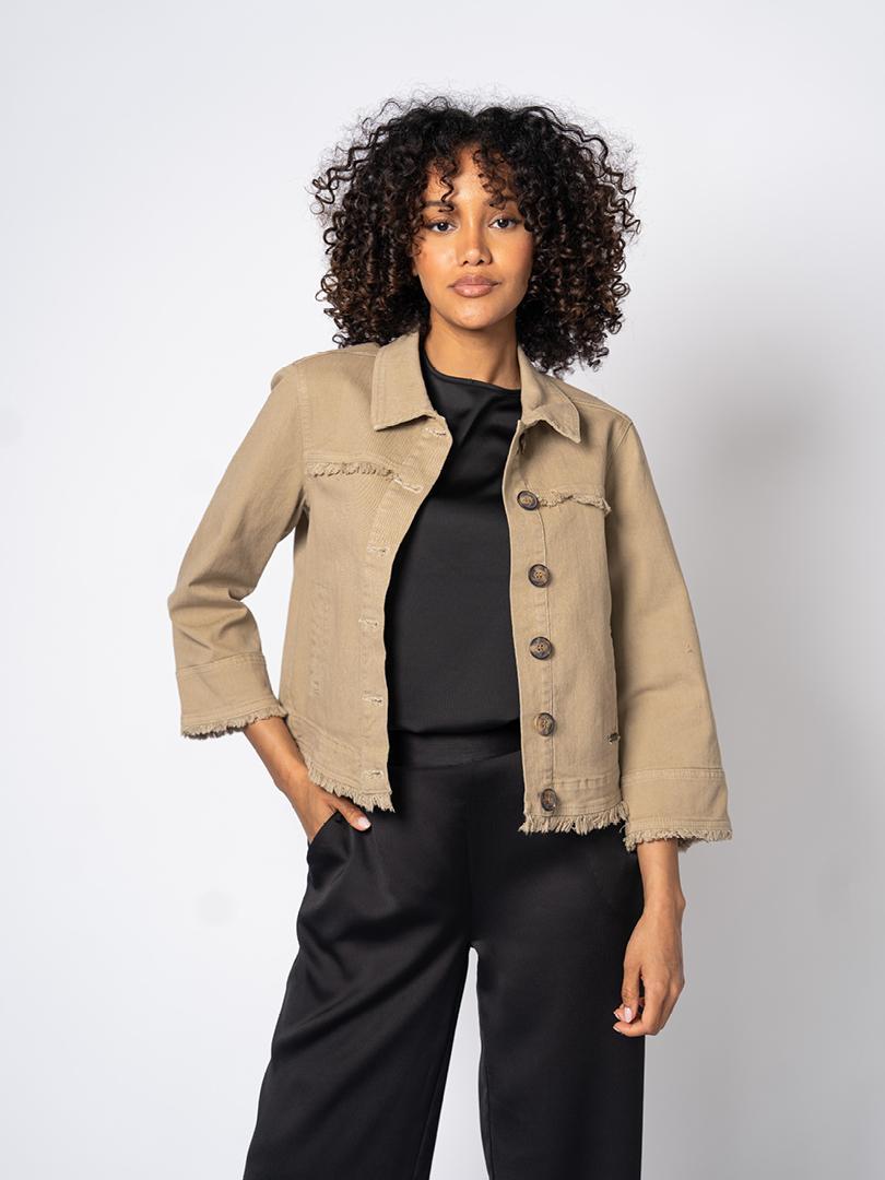 Vest in denimlook - Beige