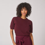 Pull met korte mouw - Burgundy