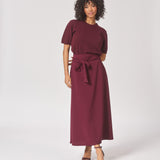 Pull met korte mouw - Burgundy