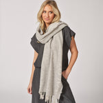 Sjaal met franjes - Grey