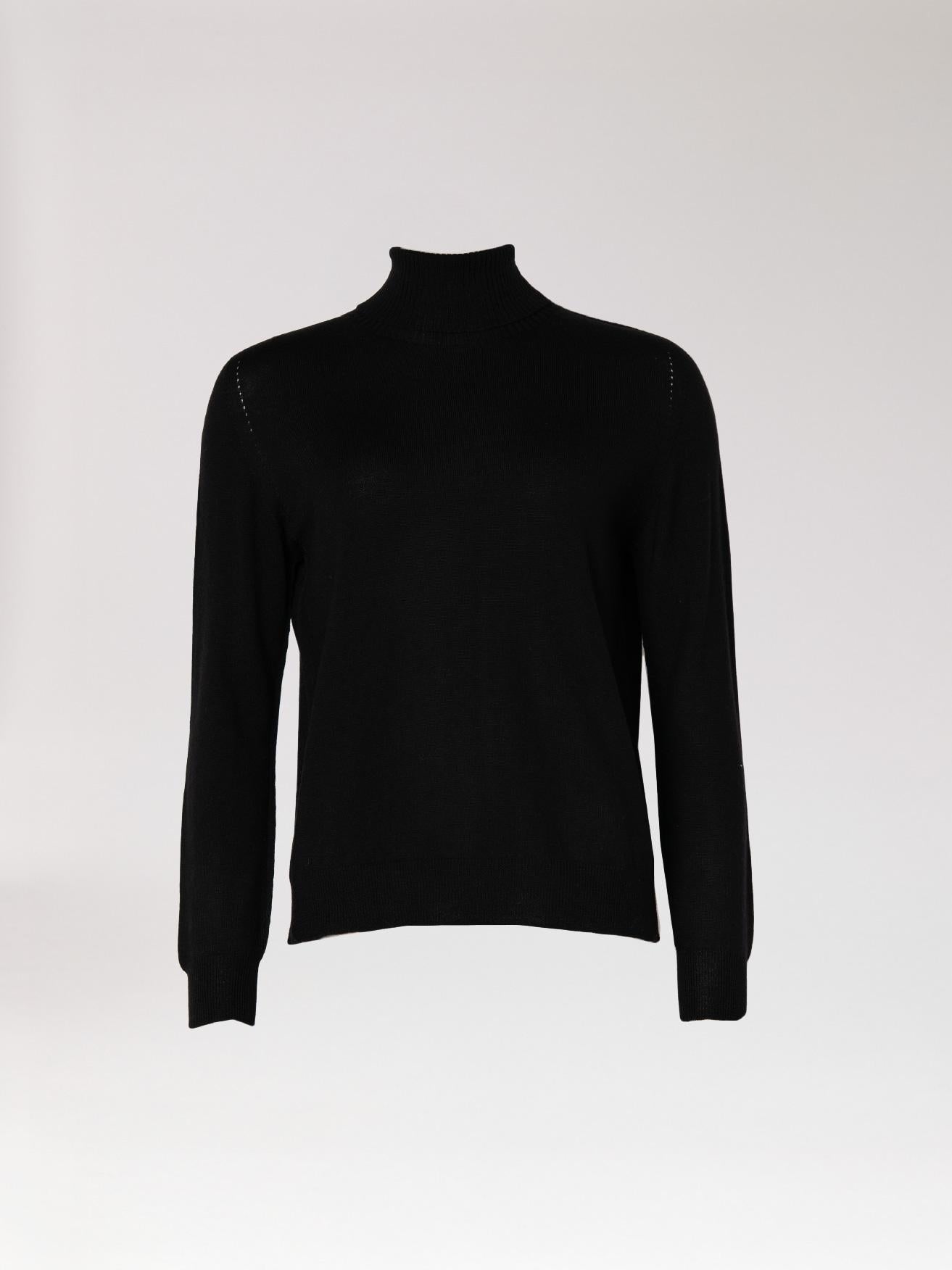 Fijne rolkraag - Black