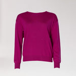 Fijne pull met ronde hals - Violet