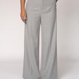 Wijde broek met hoge taille - Light Grey