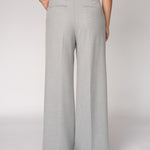 Wijde broek met hoge taille - Light Grey