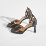 Hakken met open teen - Zwart