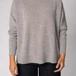 Losse pull met ronde hals - Grey