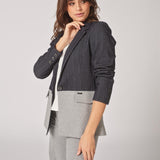 Tweekleurige blazer - Navy Grey