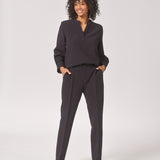 Broek met smalle pijpen - Navy