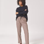 Comfy broek met smalle pijpen - Piede de poule