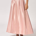 Lange rok met plooien - Light Pink