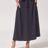 A-lijn rok met taillelint - Navy