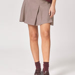 Korte plooirok - Pied de poule