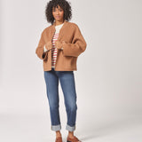 Mantel in bomberstijl - Camel