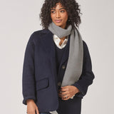 Klassieke mantel met rechte snit - Navy