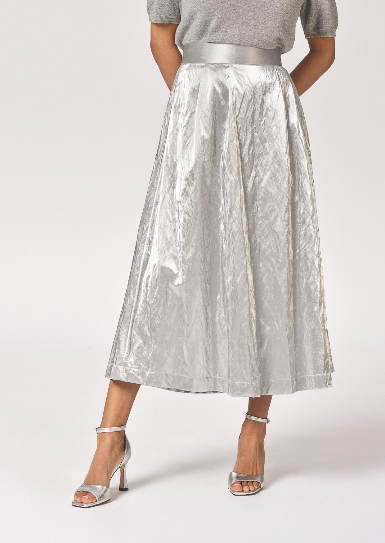 A-lijn rok zilver - Silver
