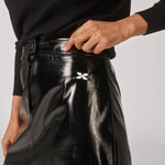 Minirok in laqué - Black