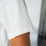 T-shirt met v-hals - Off white