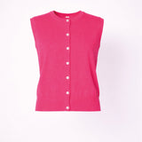 Debardeur met knopen - Neon pink