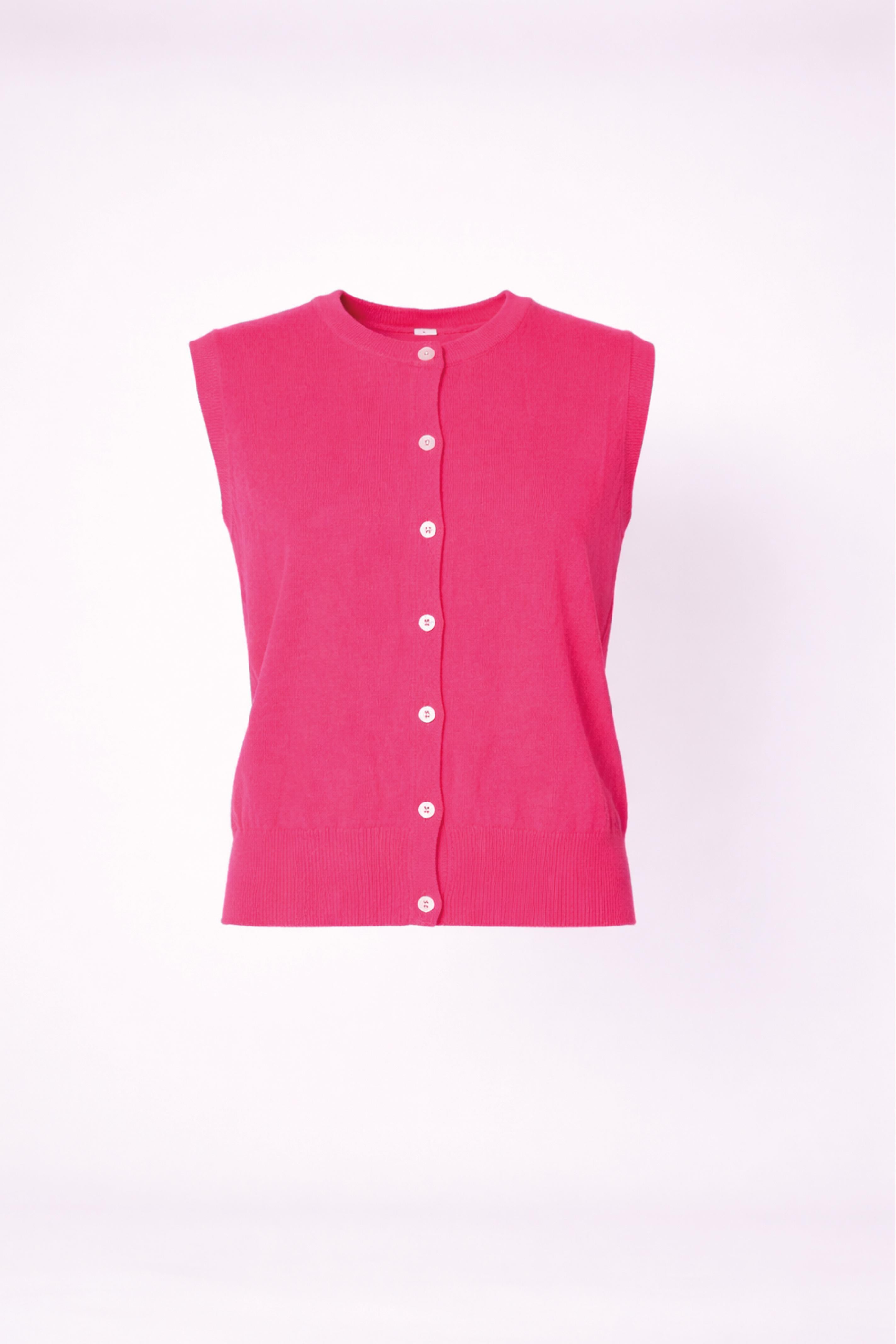 Debardeur met knopen - Neon pink