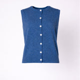 Debardeur met knopen - Jeans blue