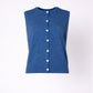 Debardeur met knopen - Jeans blue