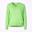 V-pull met lange mouwen - Neon Green