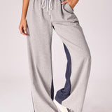 tweekleurige broek - Grey / Navy