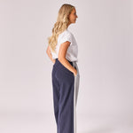 tweekleurige broek - Grey / Navy