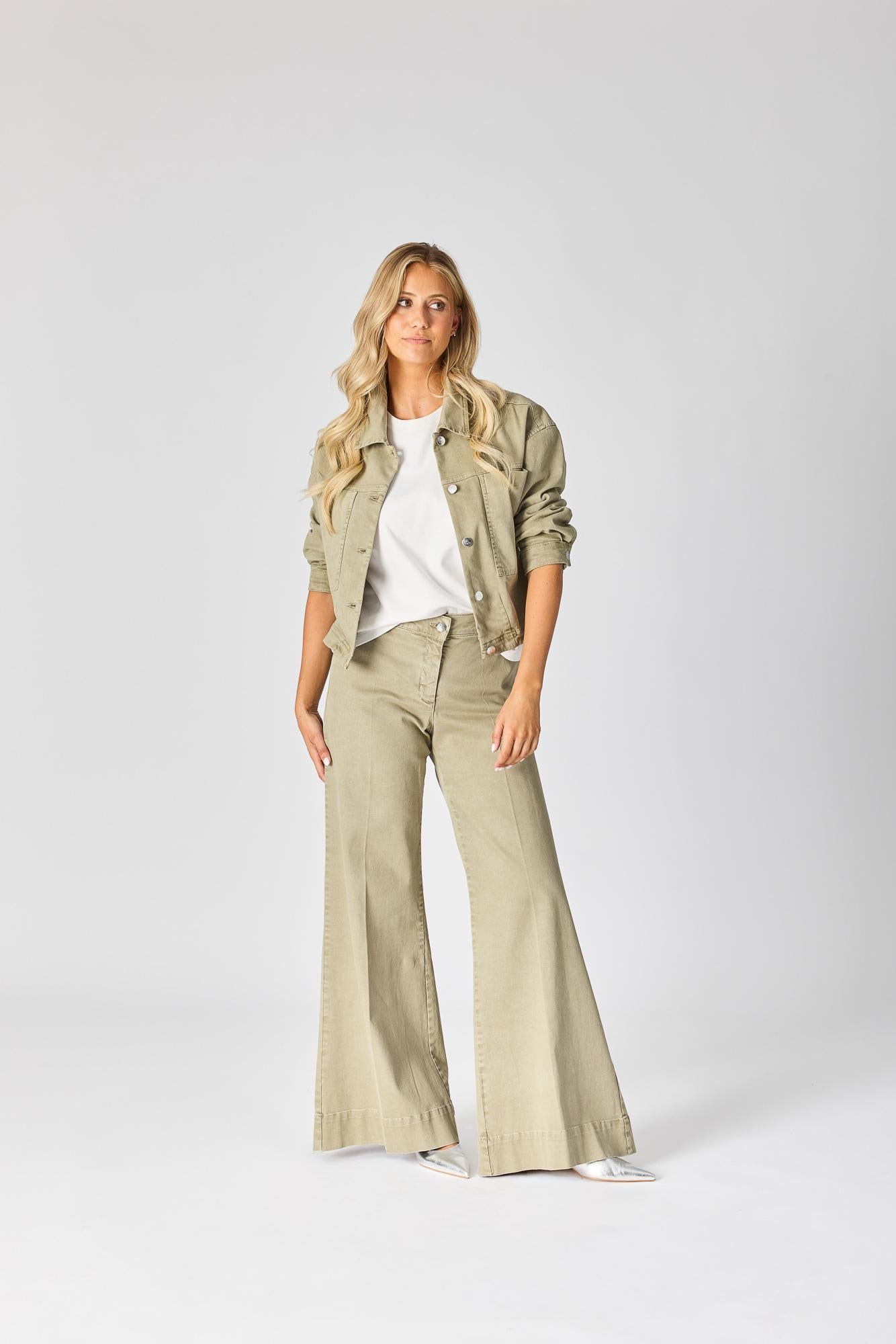 Bootcut jeans - Pistache