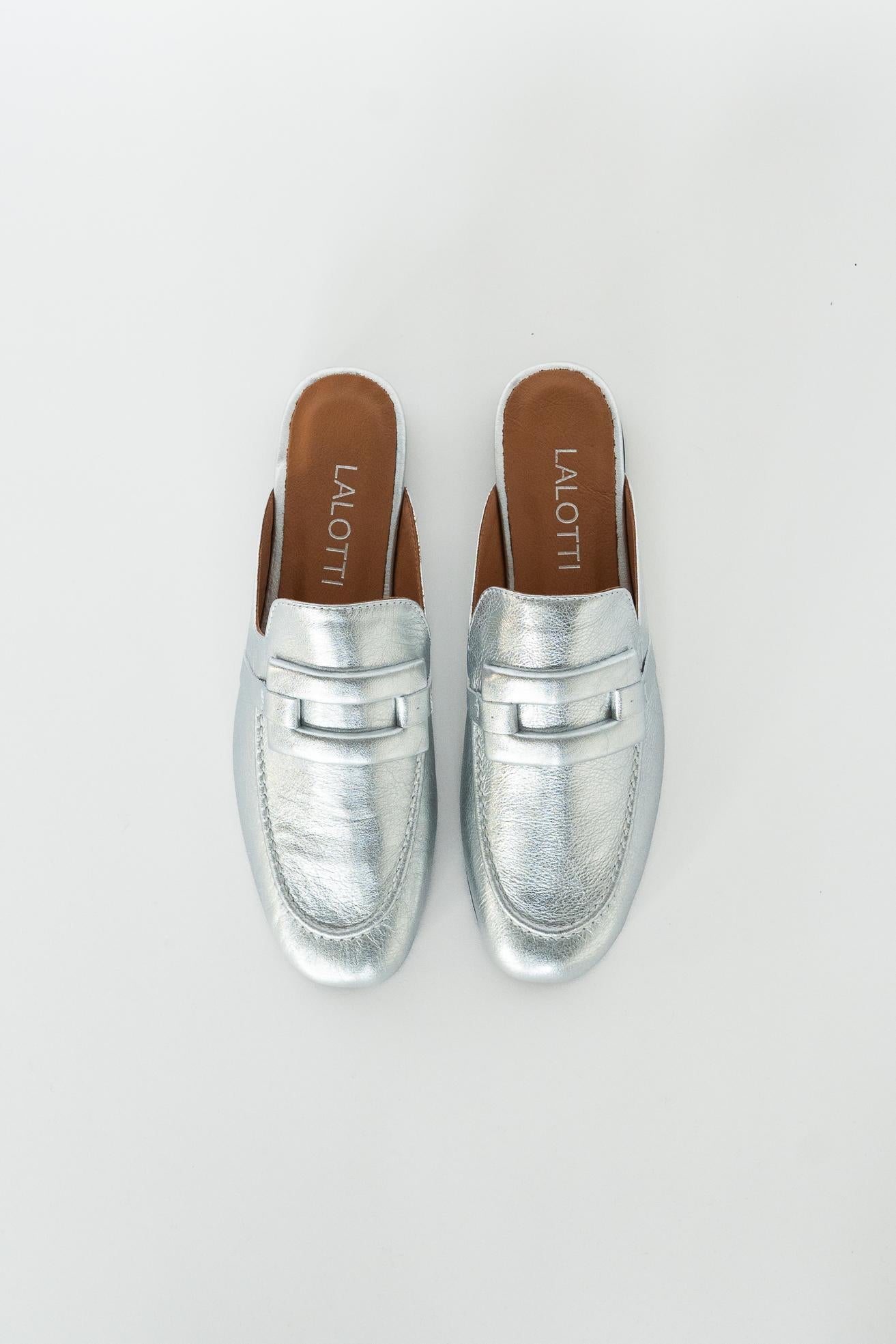 Instap slipper - Silver