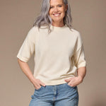 pull met 3/4de mouw - Off white