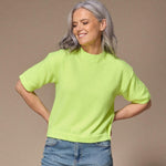 pull met 3/4de mouw - Neon yellow