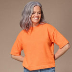 pull met 3/4de mouw - Neon orange
