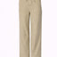 Barrel jeans met tailletouw - Pistache