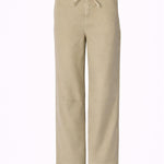 Barrel jeans met tailletouw - Pistache