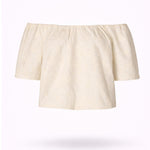 Off-shoulder blouse - Ecru