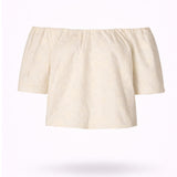 Off-shoulder blouse - Ecru