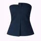 Bustier top in stretchstof - Navy