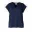 T-shirt met schouderdetail - Navy