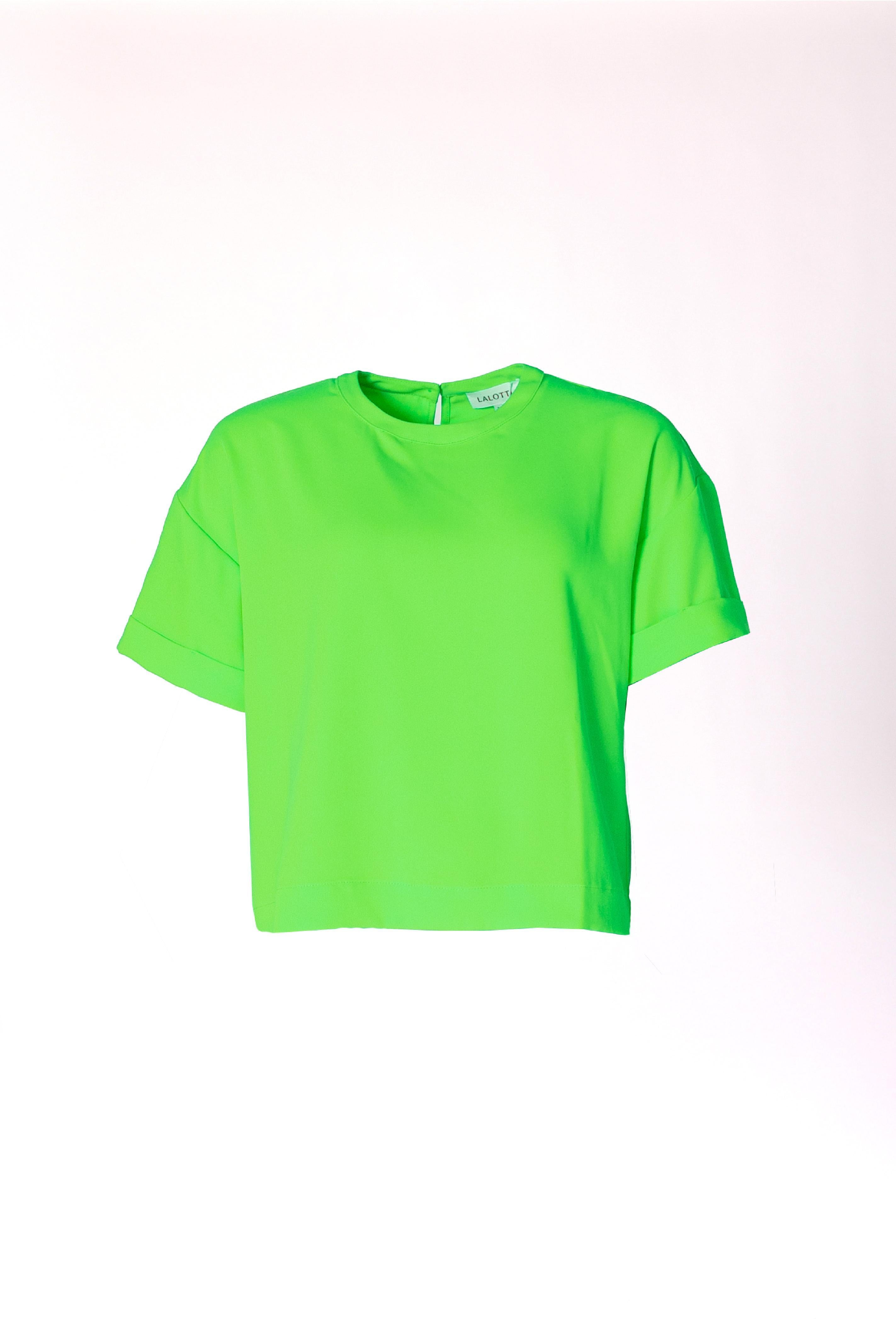 Blouse met korte mouw - Neon green