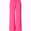 Wijde broek met rekker - Pink