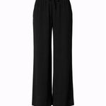 Wijde broek met rekker - Black