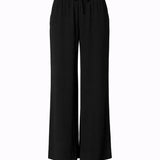 Wijde broek met rekker - Black