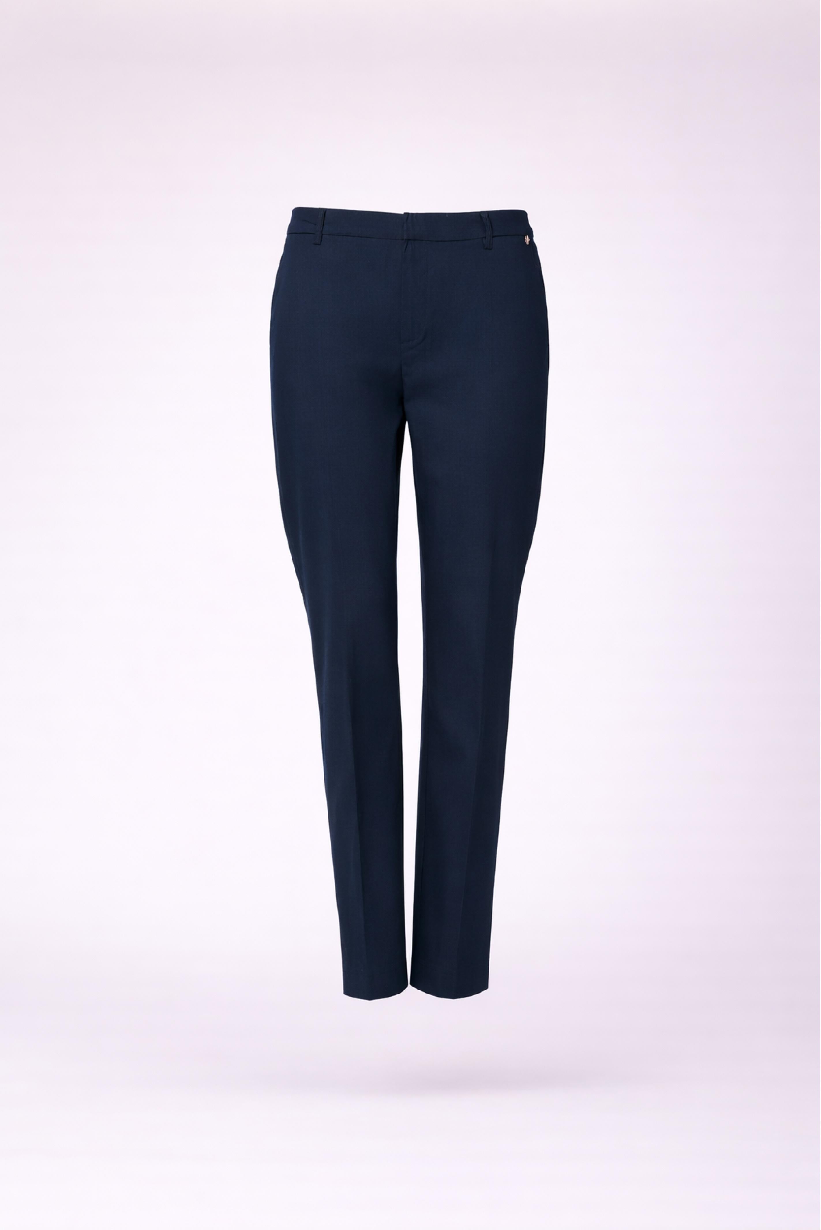 Broek met smalle pijpen - Navy