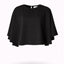 Top met afneembare cape - Black