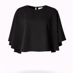 Top met afneembare cape - Black