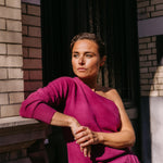 one shoulder pull - Violet