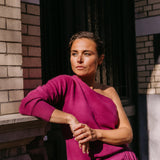 one shoulder pull - Violet