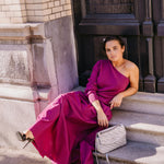 one shoulder pull - Violet