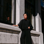 Top met afneembare cape - Black